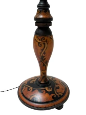 Art Deco Batik Floor Lamp by Hans Steinpatz, Dutch Design, 1920s